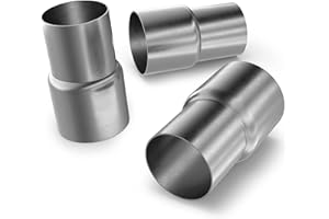 BLUETECH Réducteur de tuyau d'échappement universel de 38 mm à Ø 75 mm - Pour le raccordement - Réducteur de tuyau d'échappement (diamètre 40 mm à Ø 55 mm - intérieur)