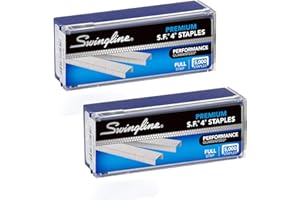 Swingline Staples, 2 Pack, S.F. 4, Premium for Desktop Staplers, 1/4" Length, 210/Strip, 5000/Box (35450)