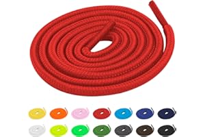 TBOC Lacci a nastro tondo color pizzo [90-120-140 cm] Scarpe da ginnastica Patin Sport | Compatibile con Converse Nike Air Force Stan Smith Puma Timberland Vans per bambini adulti