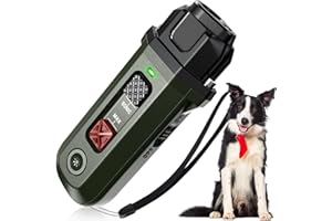 JHMYAR - Dispositivo antiladridos para Perros ultrasónicos con Linterna estroboscópica, Dispositivo antiladridos de Largo Alcance para Perros pequeños y Grandes, Interior al Aire Libre