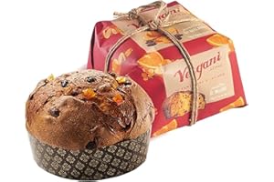Vergani - Panettone italien artisanal traditionnel aux fruits confits 750g - Confectionné à Milan - Gâteau de Noël typique d'Italie - Idée cadeau Noël