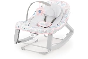 Ingenuity, Keep Cosy 3 en 1 Grow with Me, Transat Evolutif avec vibrations apaisantes, 2 positions d'inclinaison, arche de jeu amovible, de la naissance jusqu'à 18kg