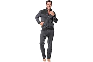 Morgenstern Men's Leisure Suit, Jogging Suit in Grey
