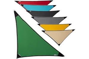 SILUK freigarten.de Sonnensegel Wasserdicht Sonnenschutz 100% Schutz vor UV dreieckig 2,0m x 2,0m x 2,8m