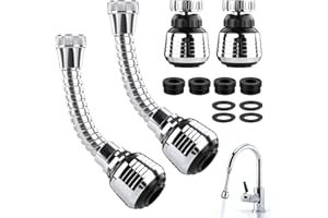 KILDOWS 2pcs Ducha para fregadero de cocina con atomizador，Extensor Aireador Grifo Lavabo,Ducha para Fregadero de Cocina,para el Hogar, Cocina, Baño, Grifo