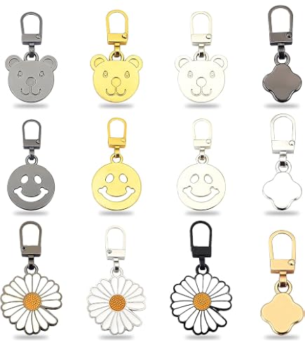 5 Cerniere A Forma Di Cuore Color Argento – Staccabili E Creative, Kit Riparazione Per Cappotti, Giacche, Pantaloni E Borse