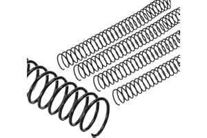 ‎PATIKIL PATIKIL 20mm(3/4") Kunststoff-Spiralbindungsspulen, 20 Stück Bindungsspiralen 170 Blatt Kapazität 3:1 Pitch Bindungsspiralen für das Binden von Papiervorlagen, Schwarz