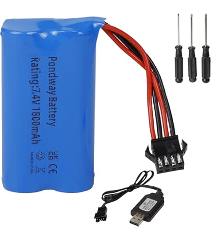 RoaringTop Li-ion Batterie 7.4V 3000mah 2S 15C Batterie mit T-Plug für WLtoys RC