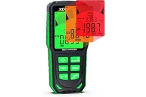 RDINSCOS Misuratore EMF, EF/MF/RF Rilevatore di Onde Elettromagnetiche, Ricaricabile Rilevatore Campi Elettromagnetici,Misuratore Onde Elettromagnetiche per Casa,Officio