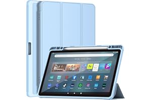 Fire Max 11 Tablet Case, Fire Max 11 Case, Sonlaryin Smart Trifold Stand Soft TPU Back with Auto Wake/Sleep for Fire Max 11 Tablet(13th Gen, 2023), Incompatible with iPad 11in - Sky Blue