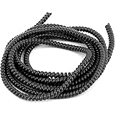 Spelt Kablo Kordon Koruyucu Spiral Sarma Kılıf Koruma Black Pearl