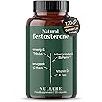 Nullure Natural Testosterone Booster| Vegan | Tribulus Terrestris + Maca + Ashwagandha + Zinc + Ginseng + Fenugreek + Zink + Vitamin D + Bioperine |120 Capsules (2 Months)