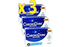 IPRAD Chronodorm 1.0 mg Contribue à réduire le temps d'endormissement - Lot de 3 Mois - 3 x 30 comp Sublinguaux