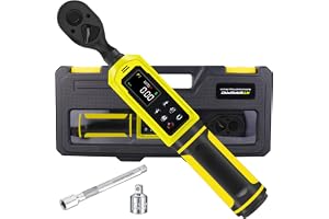 ATsafepro 3/8" Drive Digital Momentvridsnyckel, Momentvridsnyckel 0,9-60 Nm, ±2% Precision, 5 enheter (in-lb/ft-lb/Nm/kg-cm/k