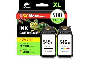 COLORETTO PG-545XL CL-546XL Bläckpatron för Canon 545 546 XL (Svart + Färg) | Pixma MG2550 MG2555 TR4550 TS3300 TR4650 MG2950 MX495 MG3050 MG2450 TS3350 TS3150 TS3355 TR4551 skrivare