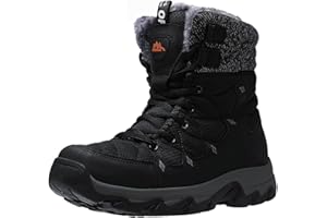TRAILBLITZ Botas de Nieve Hombre Invierno Ligeras Cálidas Resistente al Agua Antideslizantes Altura 18 cm Cómodas y Resistentes para Senderismo y Paseos