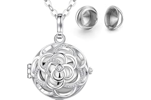 INFUSEU Colgantes Para Guardar Cenizas, Collar Para Cenizas Collar de Urna Humanas Mujer Cenizas De Acero Para Guardar Cenizas Humanas