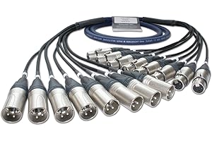 DESIGNACABLE Van Damme 8 way Balanced XLR Loom (5m)