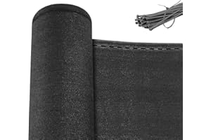 WOLTU Brise Vue, Clôture Jardin Extérieure en HDPE 280g/m², Brise Vue Jardin, Filet Occultant, Protection Contre Soleil, Vent, UV, Résistant aux Intempéries, 1,8x15 m, Anthracite