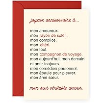 Central 23 Carte D'anniversaire Pour Mari - To My Husband, Best Friend