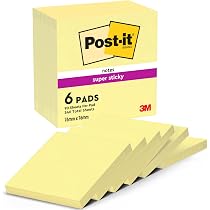 Z-Notes Post-it® Super Sticky, Couleurs Soulful, 76 mm x 76 mm, 90