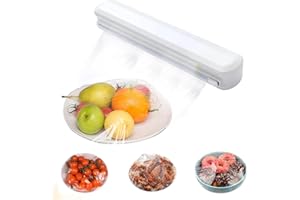 Pizsieat Cortador Papel Aluminio y Film,Dispensador Film Transparente 37x6x5cm Cortador Film Transparente Para Anchos Inferiores a 30cm Papel Aluminio y Film, Cocina Casera