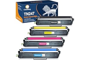 ColorKing Compatible Brother TN-243CMYK Toner Value Pack Brother TN247 Toner Cartridges for Brother DCP-L3550CDW Toner DCPL3550CDW HL-L3210CW DCP-L3510CDW HL-L3230CDW MFC-L3710CW MFC-L3770CDW (4 Pack)