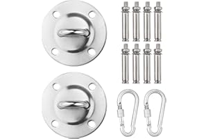 Ruesious Easy Hamac/Crochet De Plafond,Crochet en Acier Inoxydable de Mur et Plafond Fixation,Suspension Murale en Acier Inoxydable