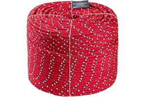 Douglas Marine Cima Rossa Ø 12 millimetri in Polipropilene da 250 metri - 16 Capi Multiuso, Resistente e Galleggiante - Ideale per Ormeggio, come Corda Generica, Passamaneria e Delimitazione