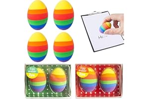 ‎QUNKUN 4 Stück Radiergummi Ostern, Radiergummi Osterei Radierer Deko, Radiergummi Kinder, Ostern Dekorationen, Ostern Füllung Partytüten, Osterei Deko Bunt für Ostern Kinder Geschenk