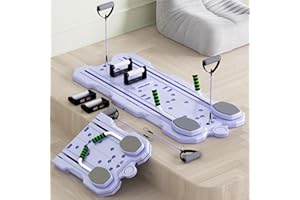 VEXNOOK Upgrade Pilates Board mit 4 Einstellbaren Breiten, Bauchmuskel-Trainingsplatte, Multifunktionales Bauchbrett, Bauchtrainer mit Automatischem Rückprall und Faltbarem Design, Ideal für Heimtraining