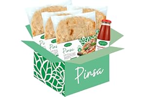 VALLE DEL CRATI ECCELLENZE GASTRONOMICHE DAL 1998 Valle del Crati Boîte de Pinsa avec 8 bases de Pinsa précuites et sauce tomate | Pinsa prêt en 5 minutes, Levain long, Produit en Calabre, 250g Artisan Pinsa Bases env.