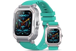 XINWLD Reloj Inteligente Hombre Mujer, 1.85" Smartwatch con Llamadas Bluetooth, Pulsómetro/Monitor de Sueño/Podómetro, 113 Modos Deportivos Relojes, Impermeable IP68 Pulsera Actividad para Android iOS, Azul