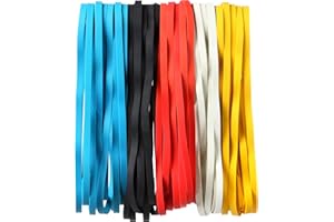 AOUOU Lot de 50 bandes élastiques en caoutchouc de 200 mm pour fournitures de bureau, dossiers, boîtes, livres, cadeaux, cahiers