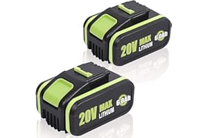BONADGET 【Alta capacidad 6.0Ah】 2 baterías de repuesto WA3553 para herramientas eléctricas inalámbricas Worx de 20 V WA351 W3553 WA3572 WA3553 WX390 WX176 WX178 WU268 WX166.4 WX372.1 WX800 WG259E WA3760 WA3881