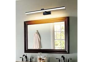 TYhogar Lampada Specchio Bagno LED 80cm Girevole di 180 Lampada da Specchio 3 Regolazioni Della Temperatura del Colore LED Luce Specchio Bagno 16W 1820 Lumen Applique Bagno Specchio Moderno IP44