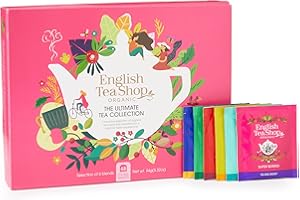 English Tea Shop, The Ultimate Organic Tea Collection Gift Pack, 48 Tea Bags, 6 Tea Flavours