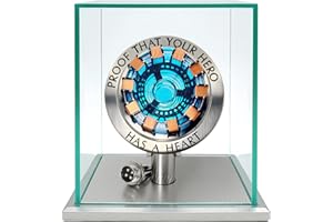 Lonyiabbi 1:1 Arc Reactor MK1 Model LED Light Vibration Sensing Control USB Interface Finished Product Display Box Toys Gift