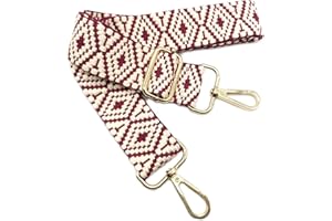 KERIOCUSI Tracolla Colorate Regolabile per Borse Donna Cinghia della Borsa Larga Fucsia con Gold Moschettone, Durevole per Crossbody Borsa, Borsetta, Chitarra DIY Spalla Accessori per Ragazze, *07