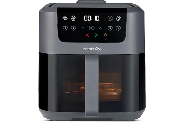 Instant Pot - Vortex Compact Truffle varmluftsfritös - 5 l korg, familjestorlek, 4 i 1 - varmluftsfritering, torkning, bakning, uppvärmning, nonstick-beläggning, lätt att rengöra, diskmaskinssäker
