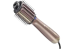 BaByliss Brosse soufflante Air Power Volume - Séchage et brushing, 2-in-1 - Sur cheveux secs ou mouillés, 3 réglages de température, Ionique & Céramique, Doré, AS95E
