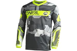 O'NEAL | Mountainbike Motocross Langarm-Shirt | Kinder | MTB MX DH FR Downhill Freeride | Atmungsaktives Material, Gepolsterter Ellbogenschutz | Element Youth Jersey V.22