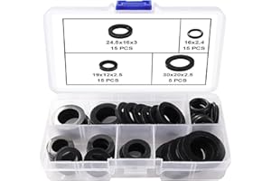 Lyeteung 50 Pezzi 1/2 3/4 1 Pollici Rondelle Della Doccia Guarnizione Kit, Rondelle in Gomma, O-Ring di Tenuta, Anelli di Tenuta per Rubinetto, per Tubi Flessibili Doccia