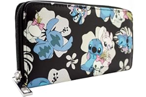 LILO AND STITCH Lilo & Stitch Ohana Means Family Schwarz Portemonnaie Geldbörse