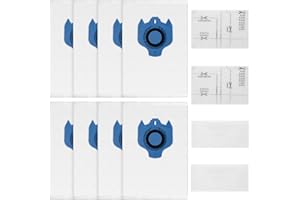SANSOAK 8 er-Pack Staubsaugerbeutel Typ GN 3D AirClean Efficiency für Miele Bodenstaubsauger S2000 S5000 S8000 C3 Complete C2 Classic C1, inkl. 2 Motorfilter und 2 Airclean-Filter