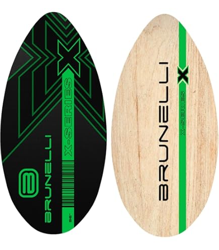 Skimboard In Legno Wavebreaker 94 Cm - Tavola Da Surf Per Bambini Dai 9 Anni, Bianco E Nero - Foto 14