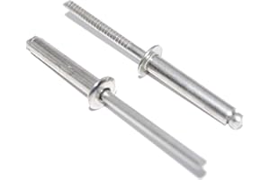 IDT TRADE Blindnieten 5X16 mm 50 Stück aus Edelstahl A2 (V2A) mit Flachkopf Form A Popnieten DIN 7337 - ISO 15983