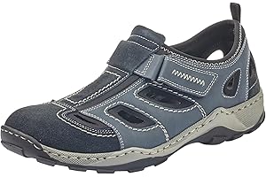 Baskets Rieker 08075 pour homme, Blue Pacific Denim Black 14, 41 EU