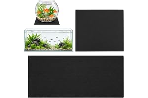 2 stycken 5 mm akvarieunderlägg 60 x 30 cm och 30 x 30 cm | EVA skum akvarium underlag halkfri stötdämpning för guldfiskglas akvarium litet terrarium glas