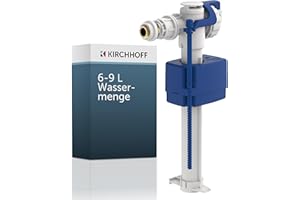 KIRCHHOFF Schwimmerventil Spülkasten, Universal-Schwimmerventil 6-9 Liter, einstellbare Wassermenge zwischen 6-9 Litern, Spülkasten Füllventil, 98683800
